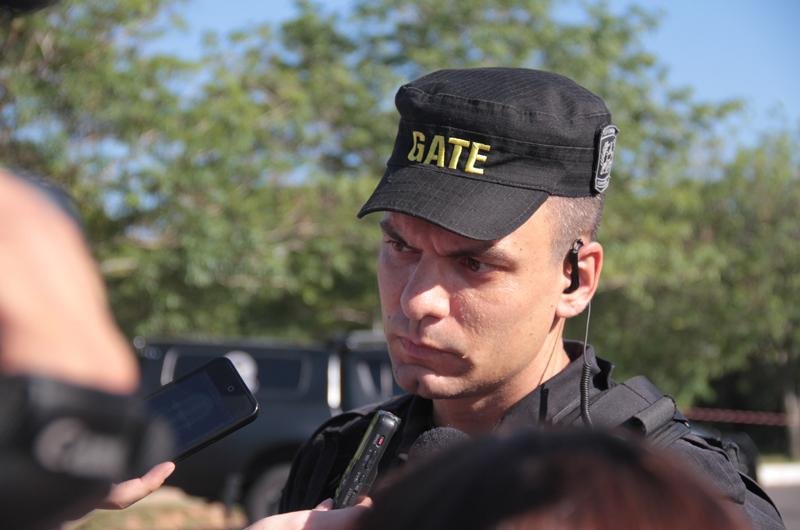 De acordo com o capit&atilde;o do Gate, Gl&ecirc;nio Argemi, a cor indica que o objeto n&atilde;o &eacute; um armamento