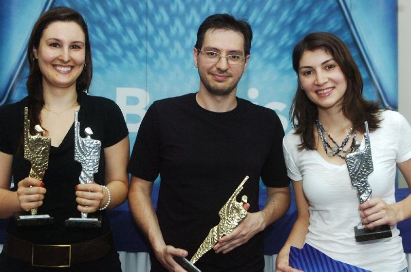 Mariana Oselame, Carlos Corr&ecirc;a e Cleidi Pereira 