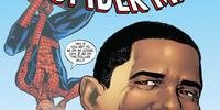 Capa da edição da revista em que Obama participou do Homem-Aranha