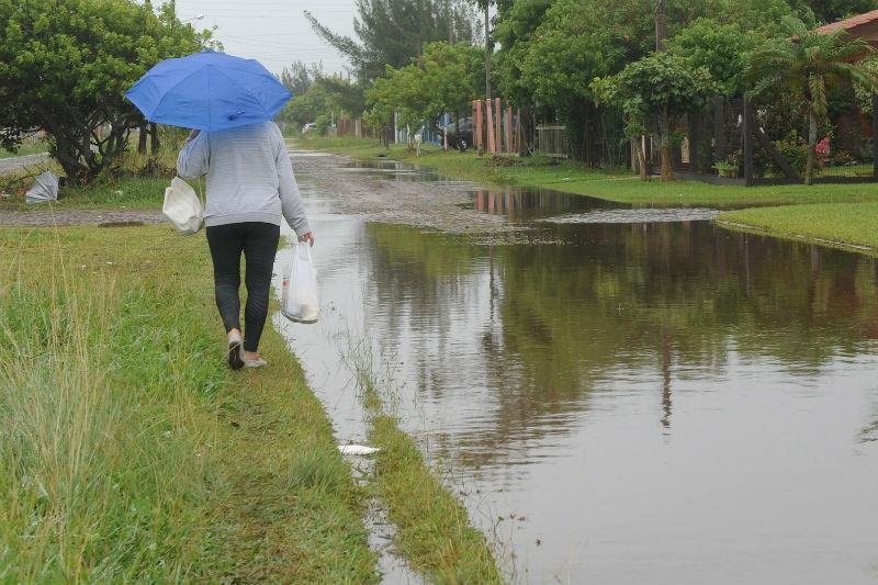 Chuva provocou alagamentos no Litoral Norte