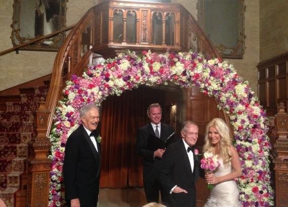 Casamento ocorreu na mans&atilde;o do dono da Playboy