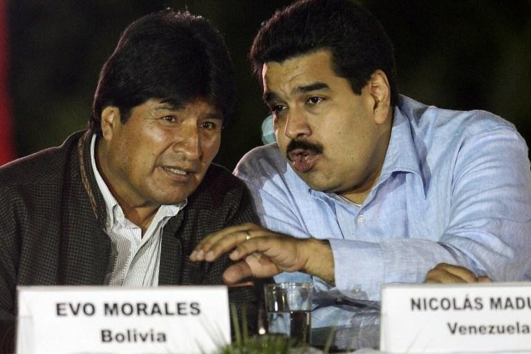 Morales se encontrou com o vice da Venezuela, Nicolas Maduro, em dezembro 
