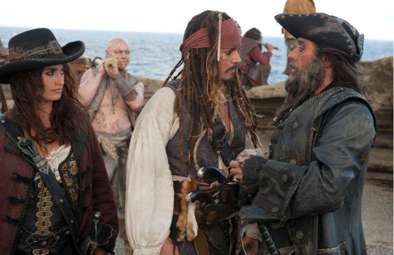 No &uacute;ltimo filme, Depp contracenou com Penelope Cruz e Ian Mcshane