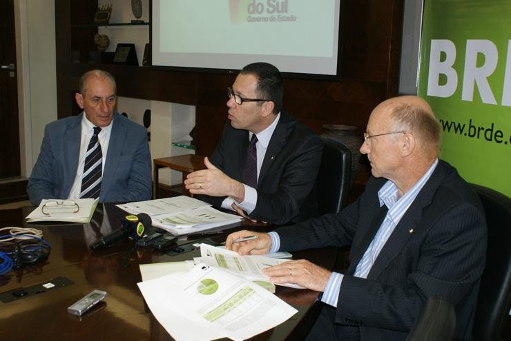 Em coletiva, presidente do BRDE apresentou dados de 2012