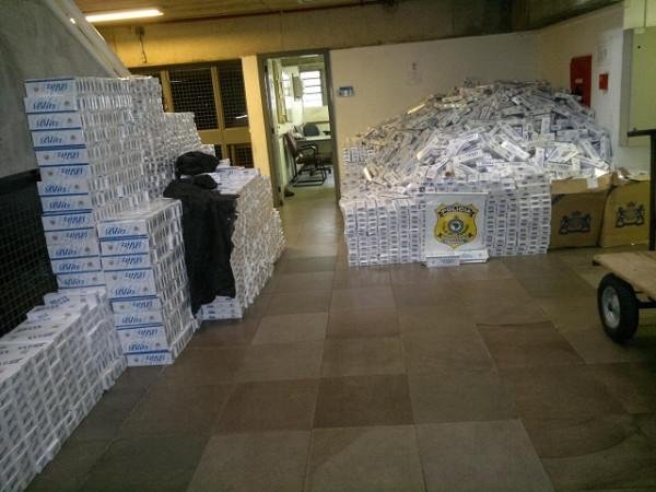 Quase 80 mil carteiras de cigarro s&atilde;o apreendidas em Charqueadas