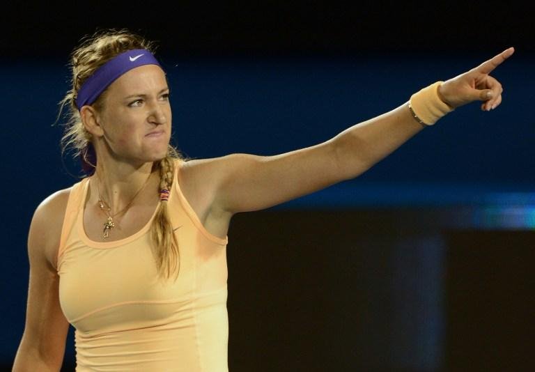 Azarenka comemora ao conquista do Aberto da Austr&aacute;lia