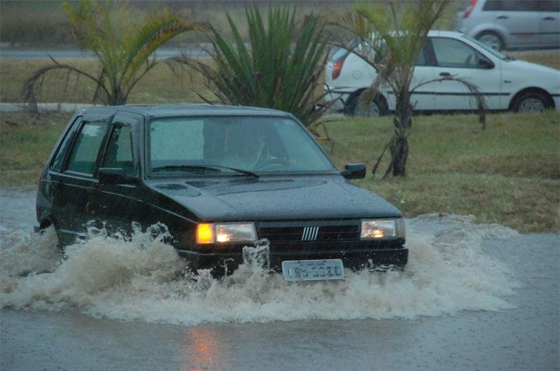 Chuva provocou algamentos em Santa Maria
