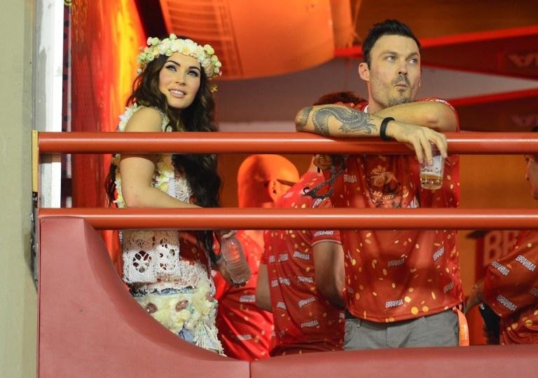 Atriz estava ao lado do marido na Marqu&ecirc;s de Sapuca&iacute;