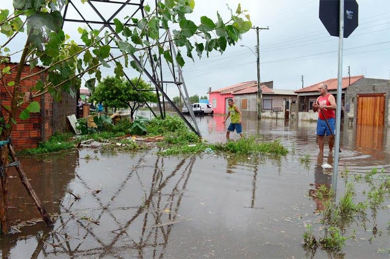 Rio Grande contabiliza estragos ap&oacute;s chuvas fortes
