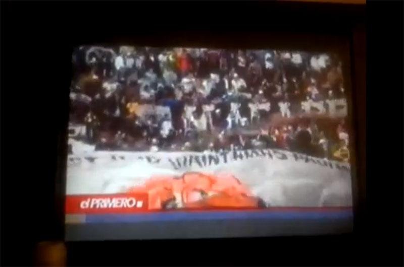 Imagens da torcida do Corinthians na Bol&iacute;via