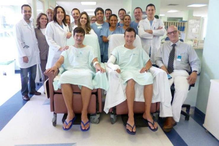 G&ecirc;mes ficaram internados no Hospital M&atilde;e de Deus, em Porto Alegre