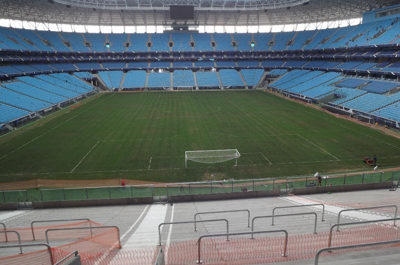 Prefeitura inicia vistoria na Arena para jogo do Gr&ecirc;mio contra o Caracas