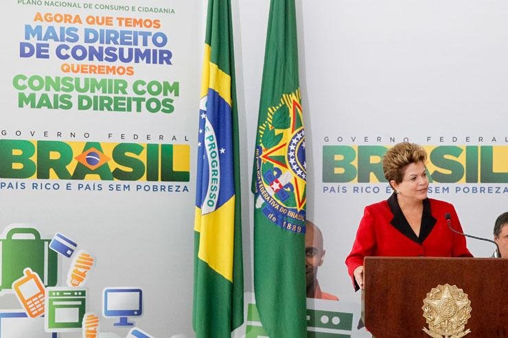 Dilma discursou durante o lan&ccedil;amento do Plano Nacional de Consumo e Cidadania