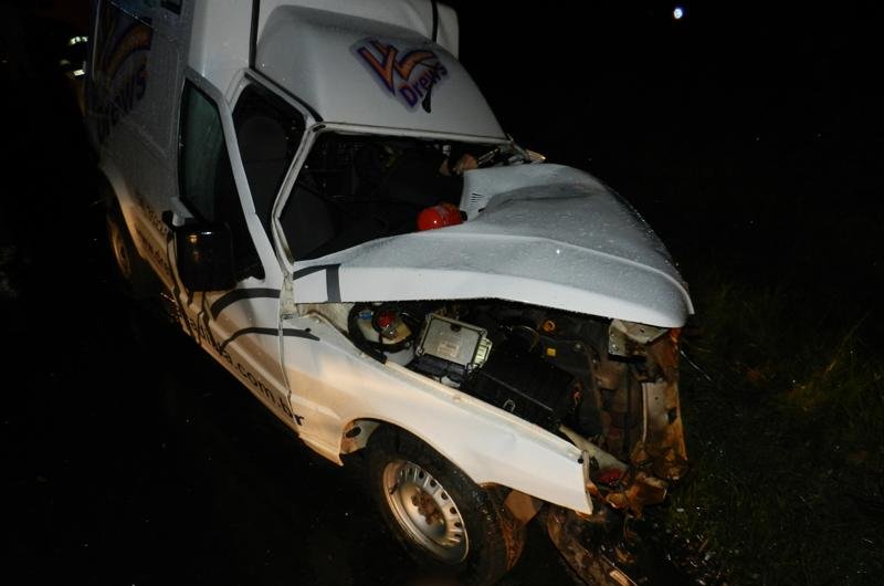 Com impacto do acidente, Fiat Fiorini, de Erechim, ficou destru&iacute;da