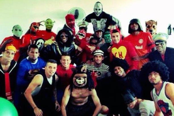 Jogadores do Inter em seu Harlem Shake
