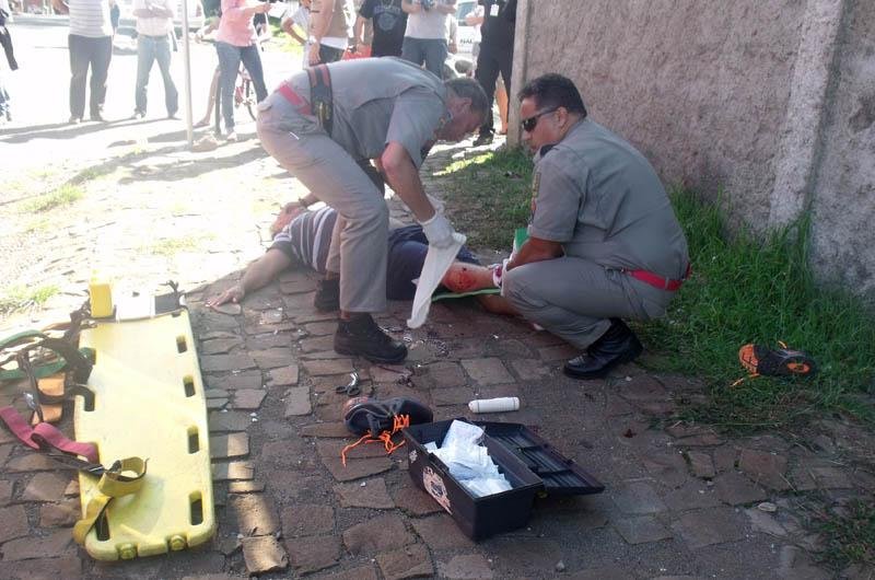Detento se feriu ao pular de muro do pres&iacute;dio
