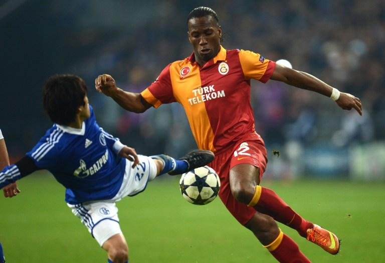 Didier Drogba &eacute; uma das estrelas do Galatasaray na Liga dos Campe&otilde;es