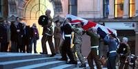Ensaio para o funeral cerimonial da ex-premiê britânica Margaret Thatcher, no centro de Londres