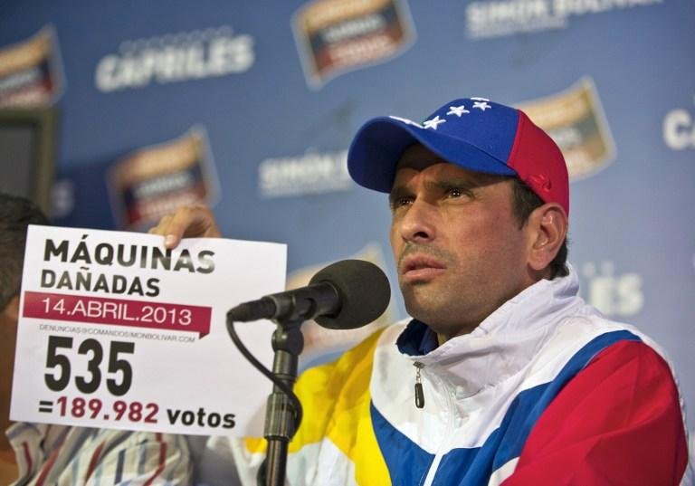 Opositor exige que Maduro apresente solu&ccedil;&atilde;o para instabilidade com den&uacute;ncia de supostas fraudes na elei&ccedil;&atilde;o