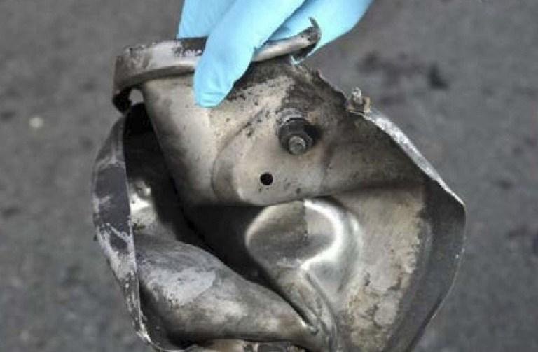 Fragmentos de panela de press&atilde;o tamb&eacute;m foram encontrados