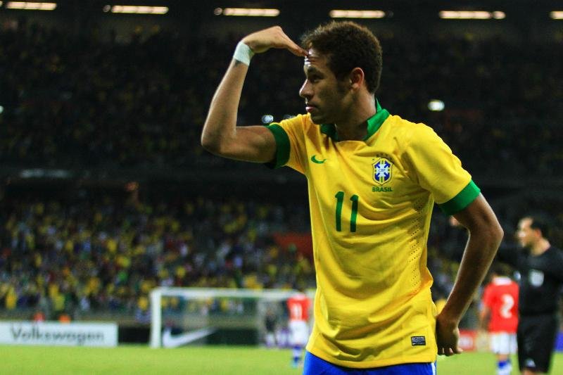 Neymar foi o autor do segundo gol do Brasil