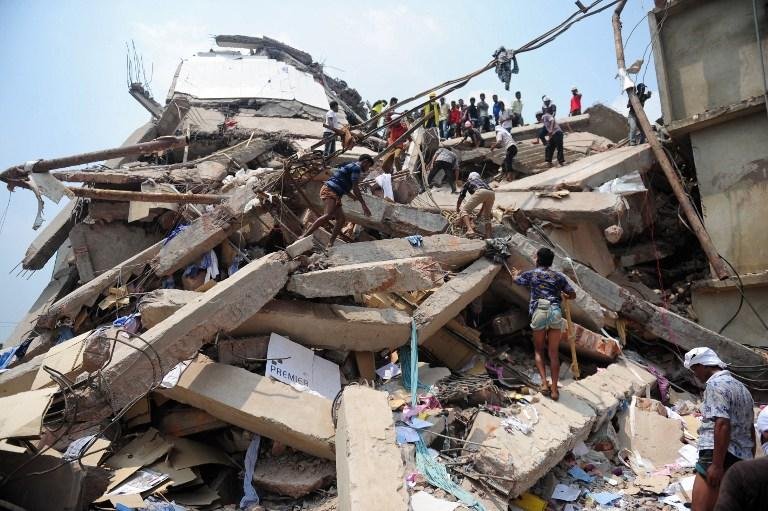Quarenta pessoas s&atilde;o resgatadas com vida ap&oacute;s desabamento em Bangladesh