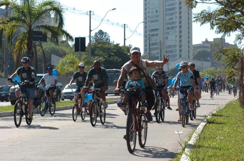 Objetivo foi de mobilizar os ciclistas para pedalar por uma cidade que valoriza e preserva o meio ambiente
