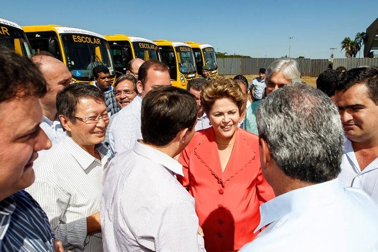 Dilma recebeu apoio de prefeitos do MS em Campo Grande