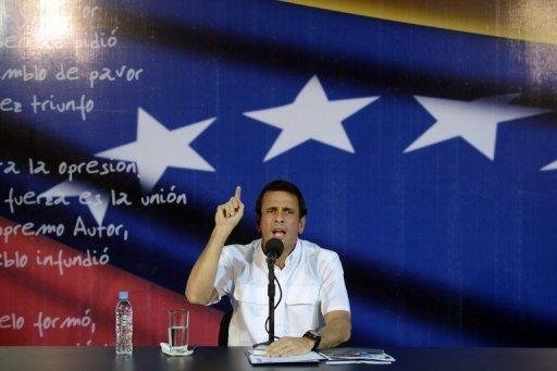 Capriles n&atilde;o reconheceu vit&oacute;ria de Maduro