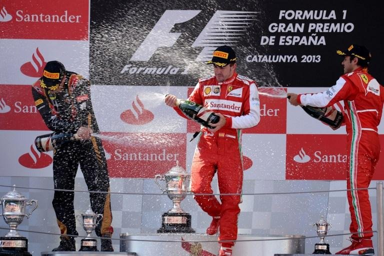 Brasileiro Felipe Massa subiu ao p&oacute;dio do GP da Espanha