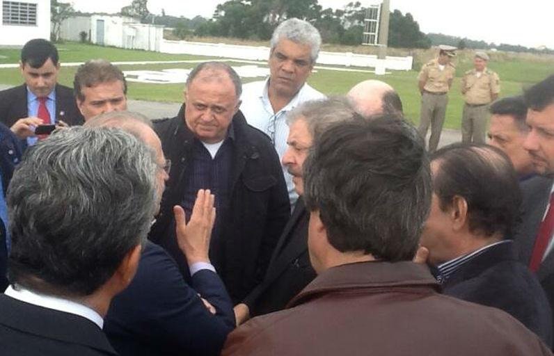 Lula e Tarso chegaram a Rio Grande pouco depois das 10h