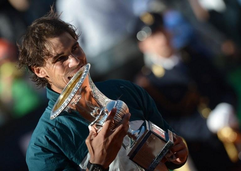Rafael Nadal conquistou o Masters 1000 de Roma sobre o su&iacute;&ccedil;o Roger Federer