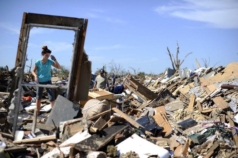 Rastro de destrui&ccedil;&atilde;o foi deixado pelo tornado em Oklahoma