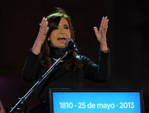 Cristina Kirchner foi a &uacute;nica oradora do evento pol&iacute;tico
