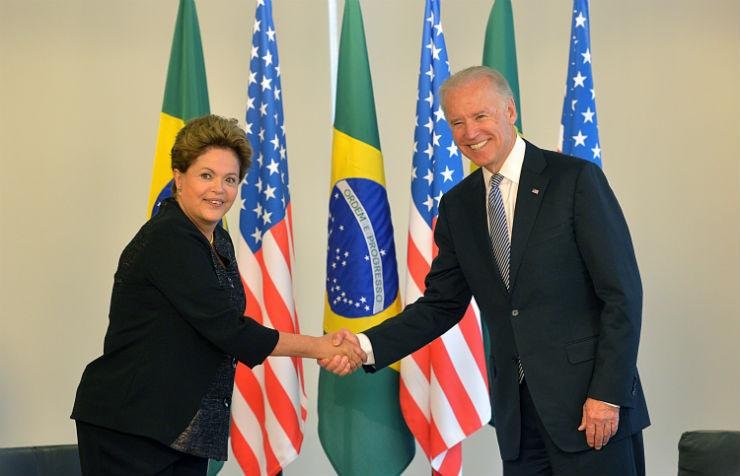 Dilma se encontrou com o vice-presidente dos EUA,  Joe Biden