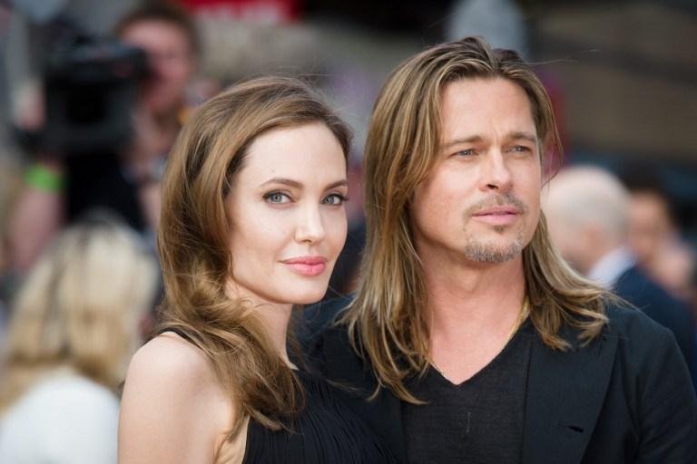 Atriz compareceu a evento com marido Brad Pitt
