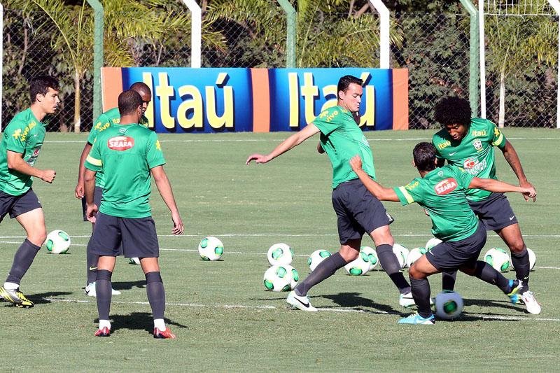 Zagueiro Thiago Silva e o atacante Fred permaneceram na academia