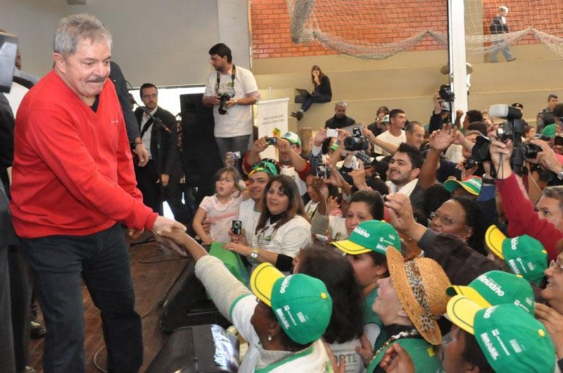 Lula participou de encontro de catadores