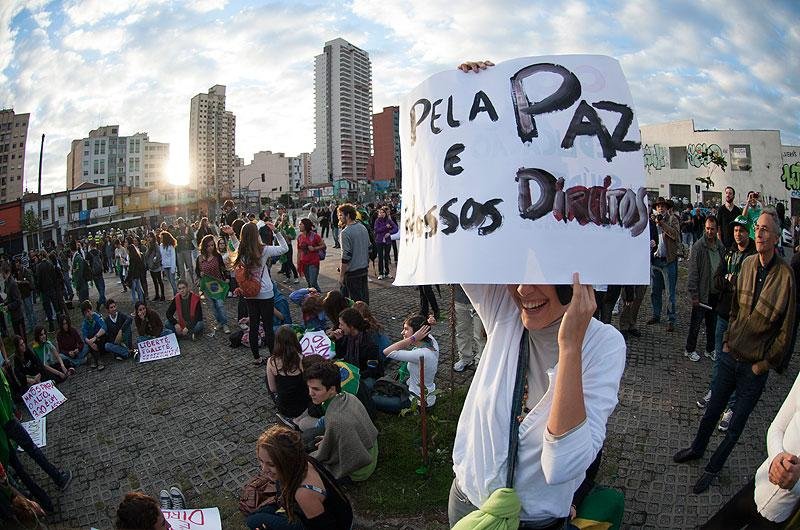 N&atilde;o foram registrados incidentes na capital paulista ao longo das manifesta&ccedil;&otilde;es desta segunda-feira