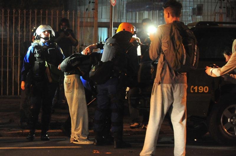 Detidos por vandalismo ter&atilde;o que se apresentar antes de protestos
