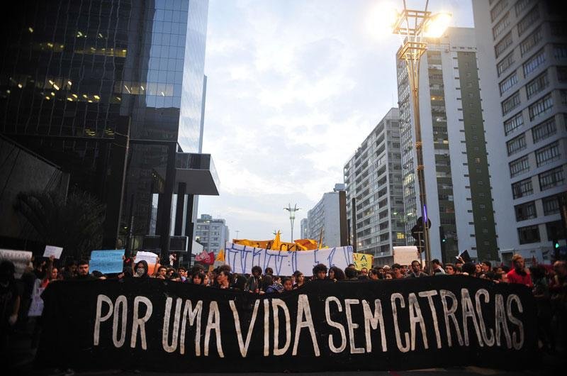 Protesto desta quinta-feira comemorou an&uacute;ncio da redu&ccedil;&atilde;o da tarifa