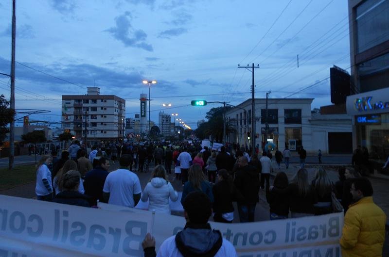 Protesto reuniu milhares em Erechim