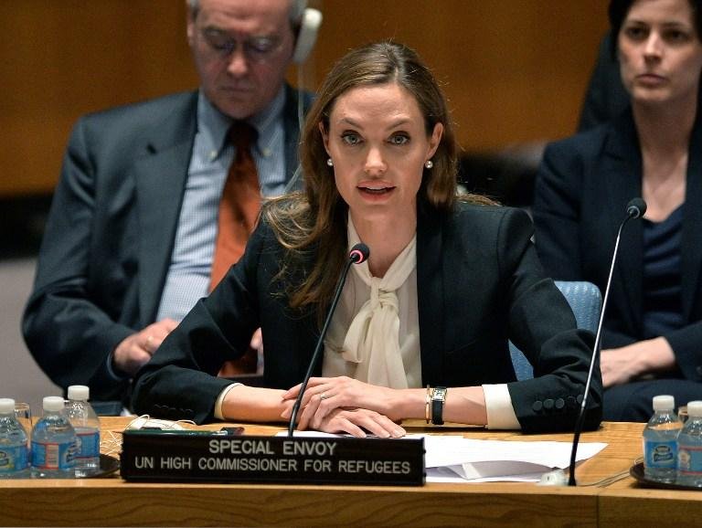 Jolie &eacute; embaixadora da boa vontade do Alto Comissariado das Na&ccedil;&otilde;es Unidas para os Refugiados
