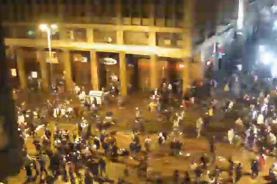 Manifestantes voltaram para Esquina Democr&aacute;tica
