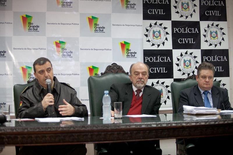  Secretaria da Seguran&ccedil;a P&uacute;blica concede entrevista coletiva sobre recentes manifesta&ccedil;&otilde;es. Com a fala, o comandante-geral da Brigada Militar, Coronel F&aacute;bio Fernandes.