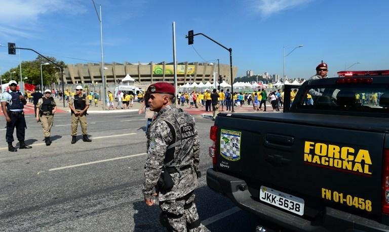 Seguran&ccedil;a &eacute; refor&ccedil;ada no entorno do Mineir&atilde;o