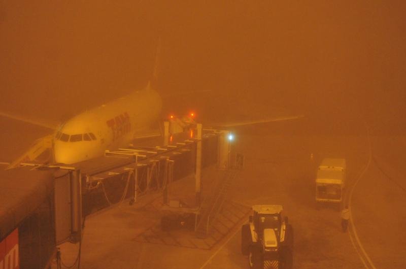 Terminou registrou tr&ecirc;s voos cancelados e duas viagens atrasadas 
