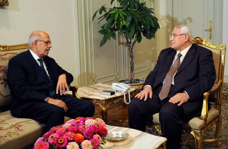 ElBaradei se reuniu com presidente do Egito neste s&aacute;bado