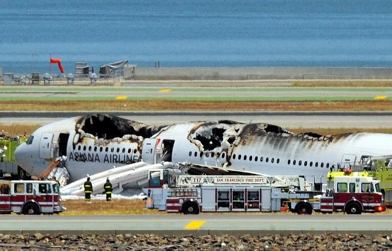 Avi&atilde;o incendiou ao pousar em S&atilde;o Francisco, nos EUA