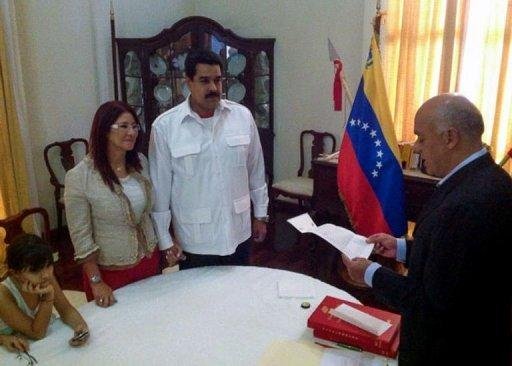 Maduro oficializou uni&atilde;o com Cilia Flores